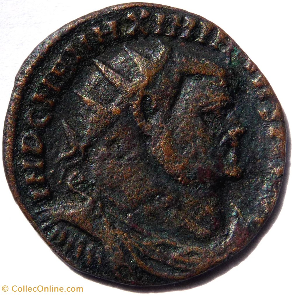 Maximien Hercule 296-297/Alexandrie/CONCORDIA MILITVM monnaies antiques romaines imperiales et republicaines maximien hercule 296 297 alexandrie concordia militvm