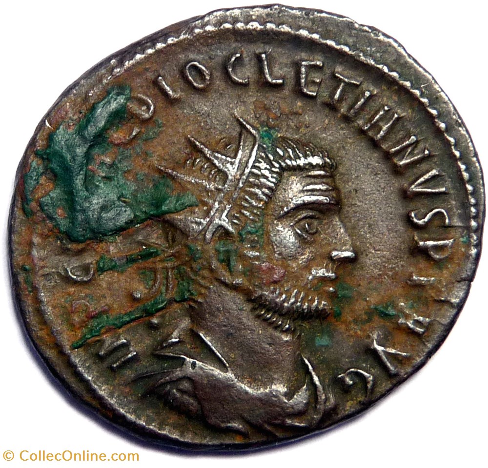 monnaies antiques romaines imperiales republicaines diocletien 285 290 tripolis iovi conservatori avgg