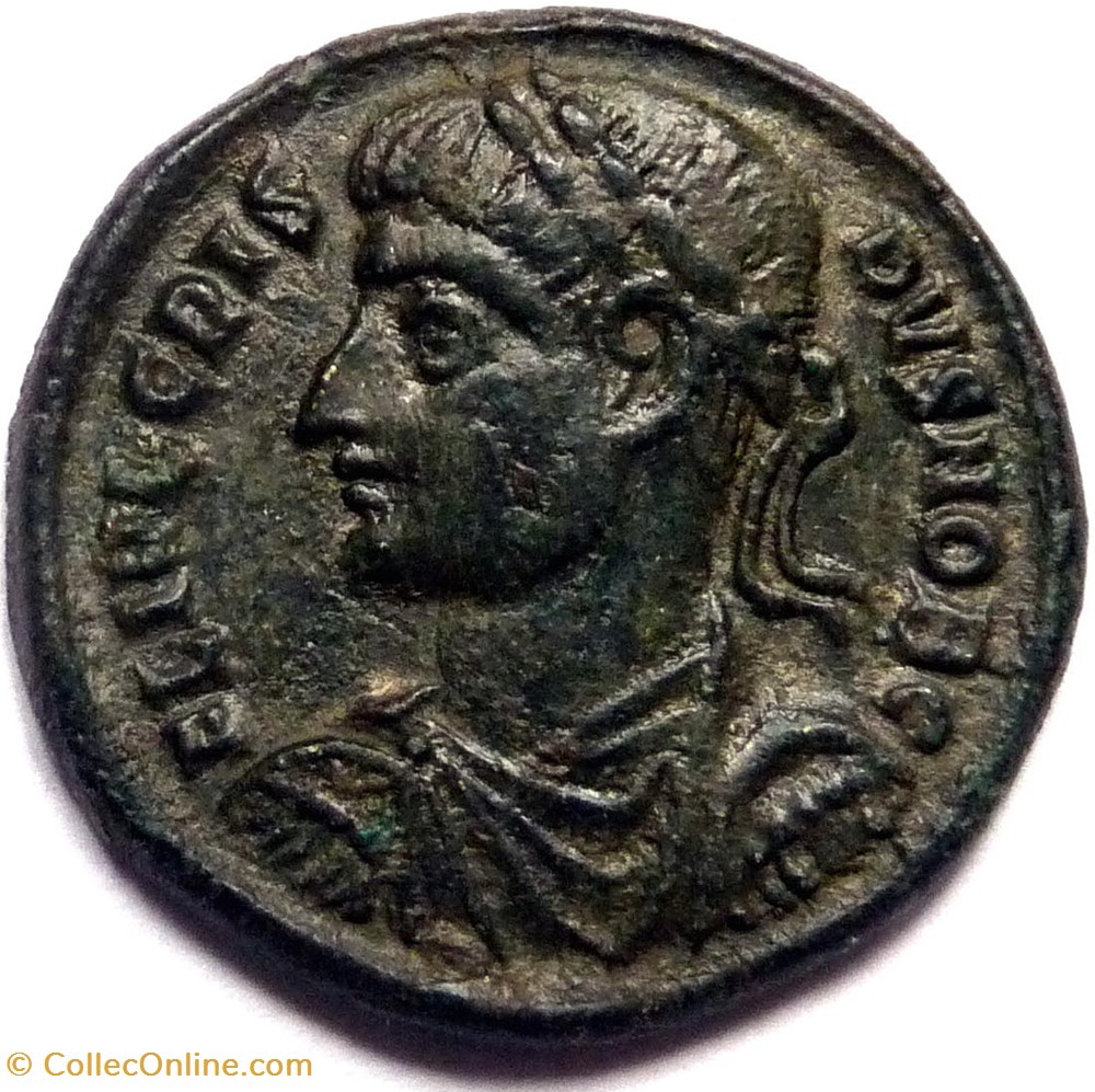 monnaies antiques romaines republicaines imperiales crispus 325 326 nicomedie providentiae caess