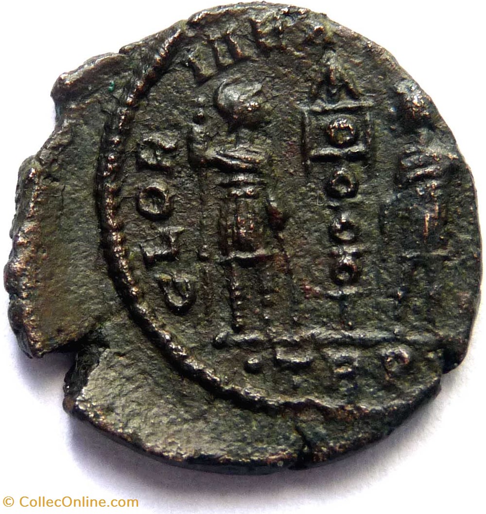 Delmace 335-337/Trèves/GLORIA EXERCITVS monnaies antiques romaines republicaines imperiales delmace 335 337 treves gloria exercitvs