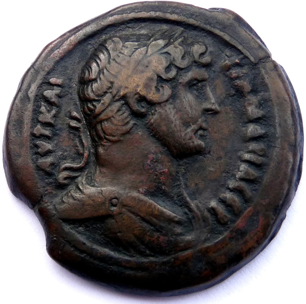 Alexandrie/Hadrien 127-128 monnaies antiques romaines provinciales alexandrie hadrien 127 128