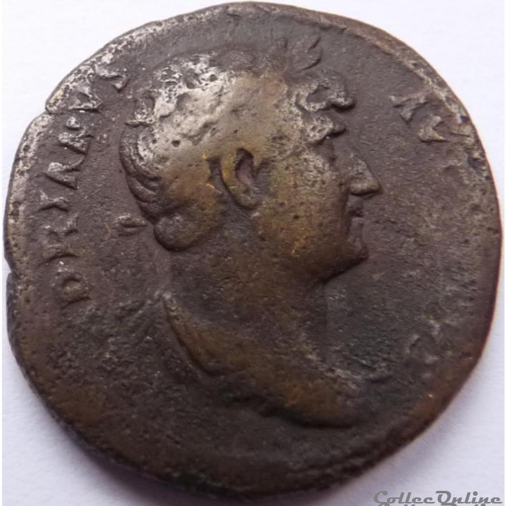 Hadrien 125-128/As/Rome/RIC II 680 monnaies antiques romaines republicaines imperiales hadrien 125 128 as rome ric ii 680