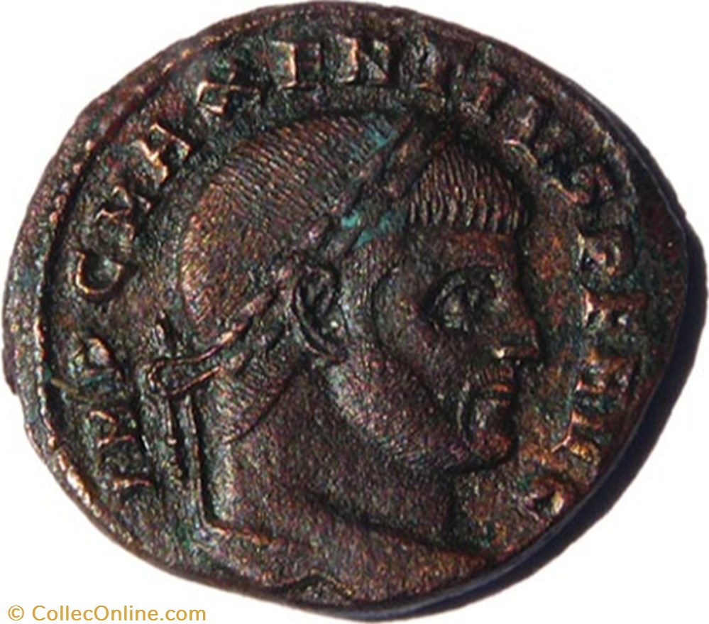 monnaies antiques romaines republicaines imperiales maxence 309 312 ostie victoria aeterna avg n