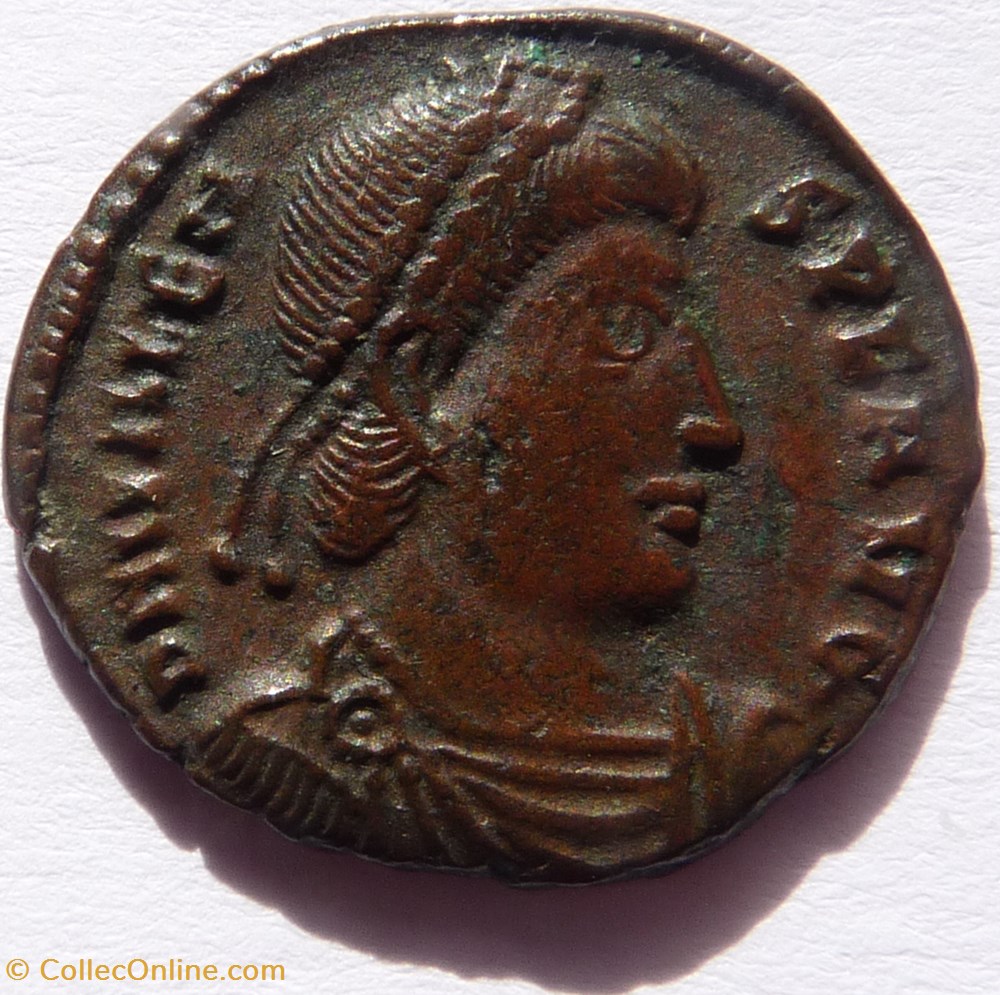 monnaie antique av jc ap romaine republicaine imperiale valens 367 375 thessalonique secvritas reipvblicae