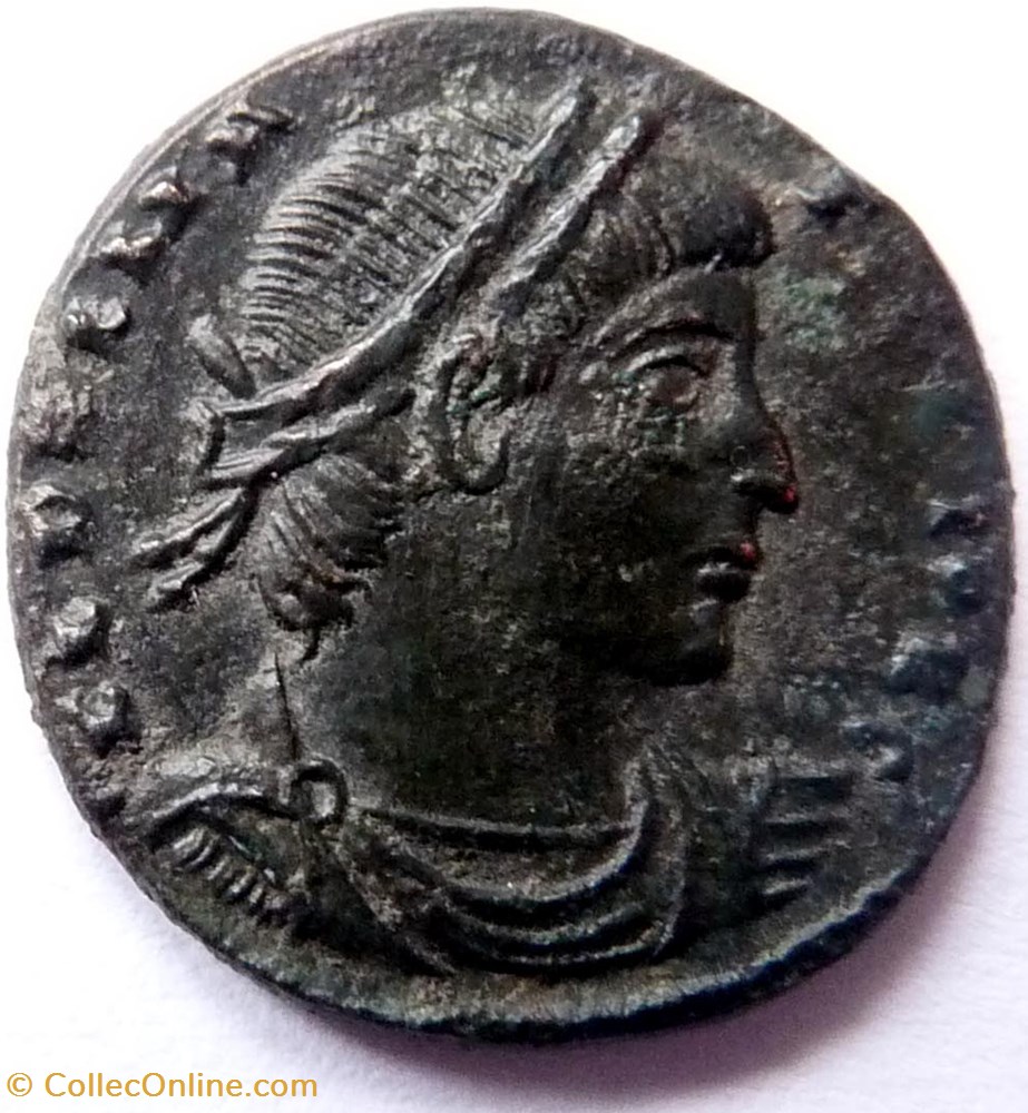 Delmace 336-337/Aquilée/GLORIA EXERCITVS monnaie antiquite av jc ap romaine republicaine imperiale delmace 336 337 aquilee gloria exercitvs