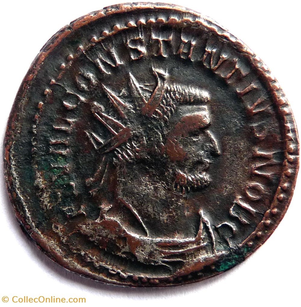 Constance Chlore 293-294/Lyon/PROVIDENT DEOR monnaies antiques romaines imperiales et republicaines constance chlore 293 294 lyon provident deor