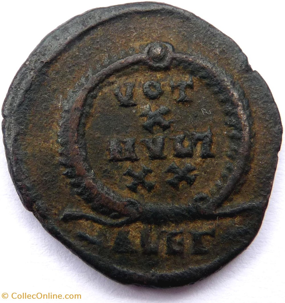 Julien II 361-363/Alexandrie/VOT X MVLT XX monnaies antiquite av jc ap romaines republicaines imperiales julien ii 361 363 alexandrie vot x mvlt xx