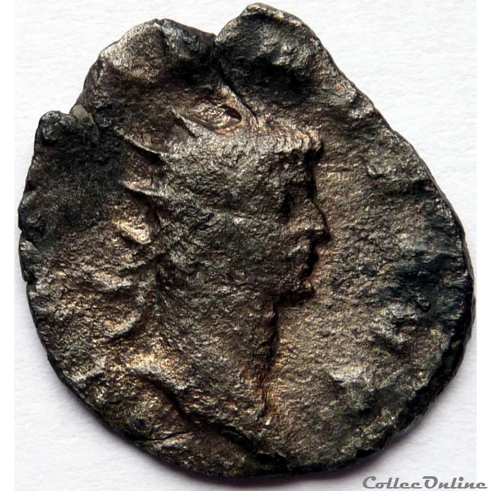 monnaie antique av jc romaine gallien 264 milan apollo conser