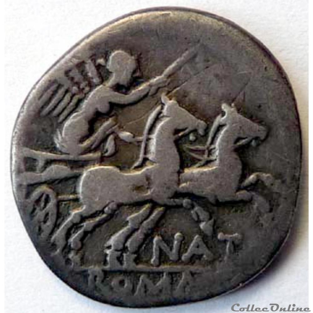 Gens Pinaria -155/Denier/Rome monnaie antique av jc ap romaine republicaine imperiale gens pinaria 155 denier rome