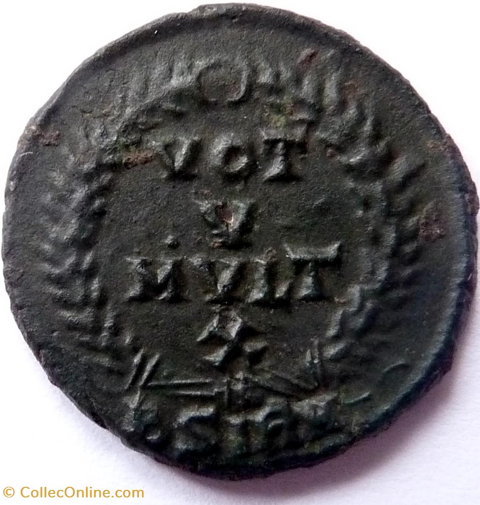 monnaie antiquite av jc ap romaine republicaine imperiale valentinien 1er 364 sirmium vot v mvlt x