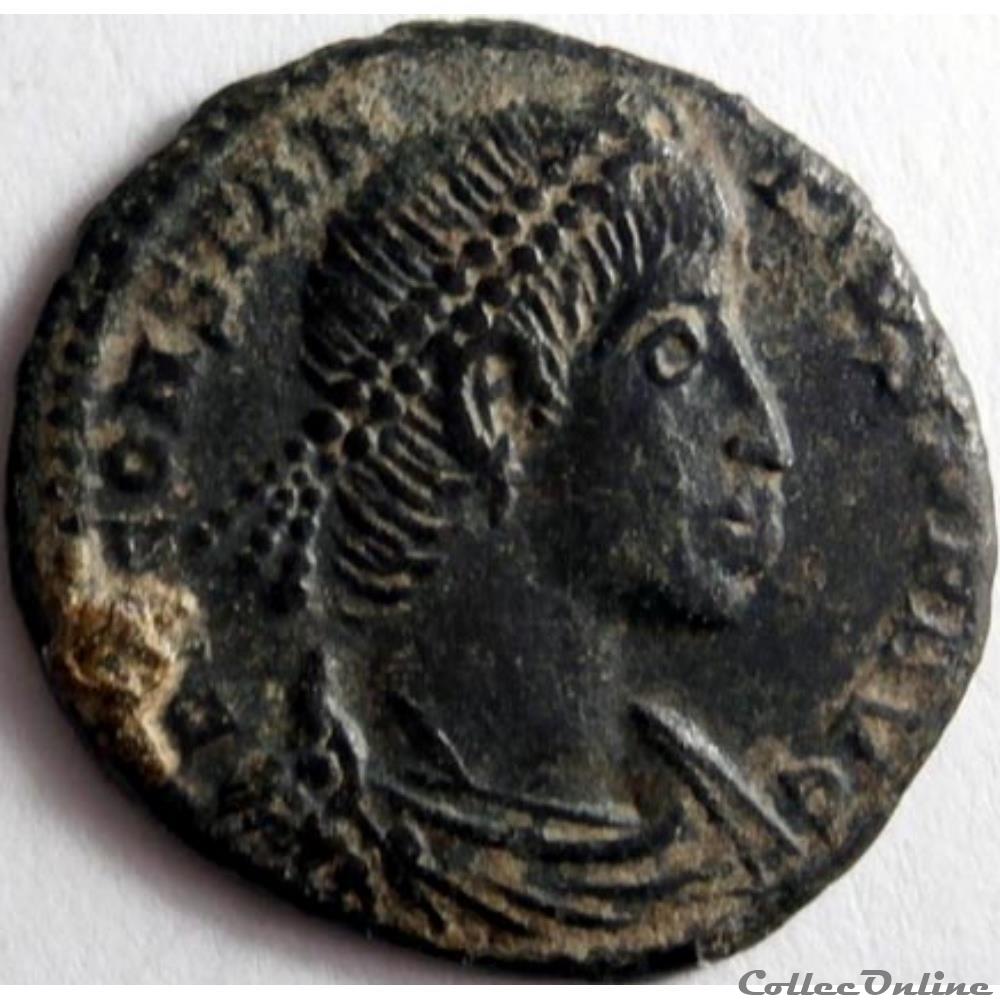 Constance II 353-355/Aquilée/FEL TEMP REPARATIO monnaies antiquite av jc ap romaines republicaines imperiales constance ii 353 355 aquilee fel temp reparatio