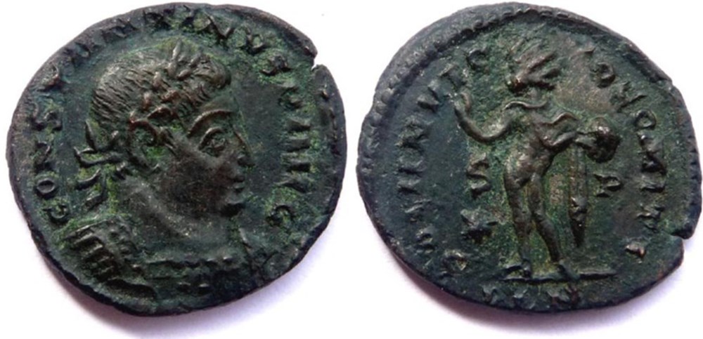 RIC 120/Constantin 1er 317/Londres/SOLI INVICTO COMITI monnaies antiques romaines imperiales et republicaines ric 120 constantin 1er 317 londres soli invicto comiti