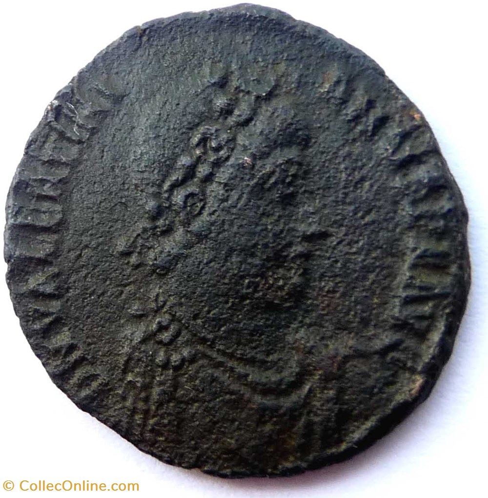 Valentinien II 383-388/Antioche/VIRTVS EXERCITI monnaies antiques romaines republicaines imperiales valentinien ii 383 388 antioche virtvs exerciti