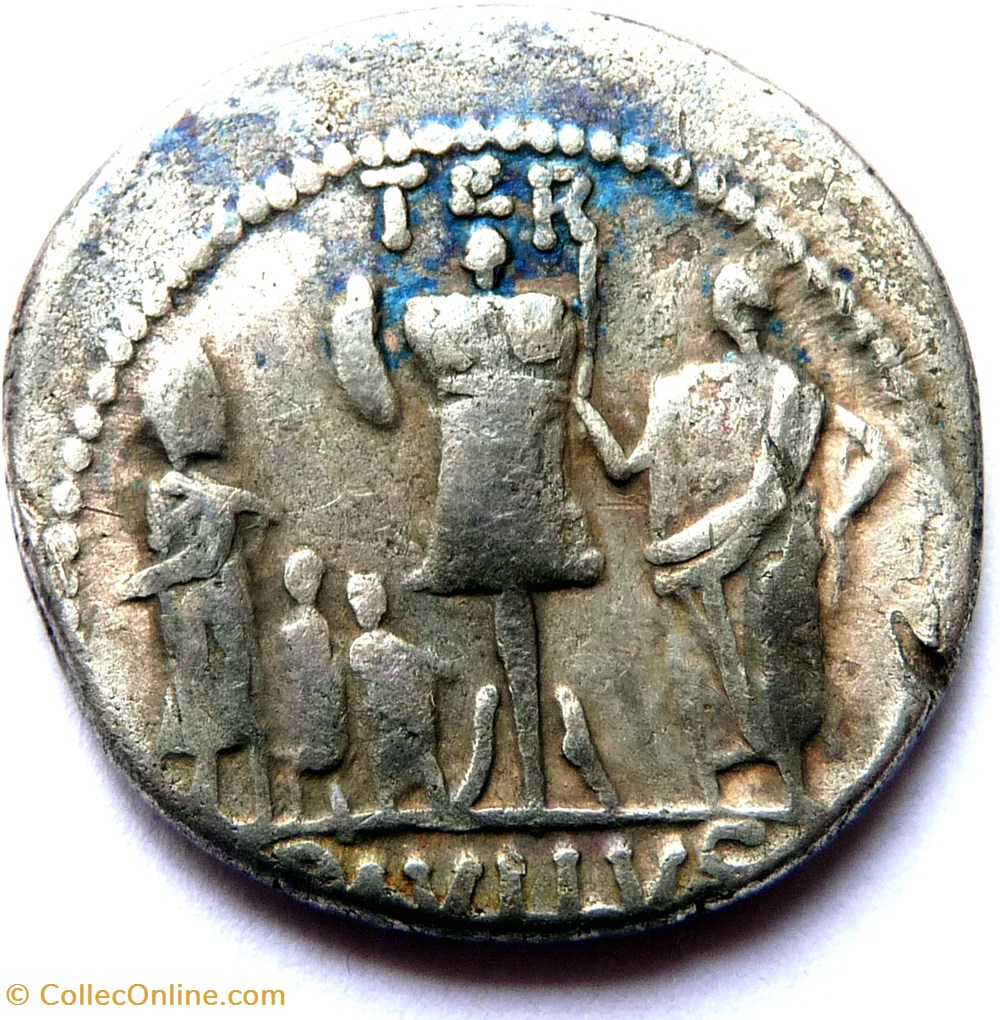 monnaies antiques romaines republicaines imperiales gens aemilia 62 denier la concorde