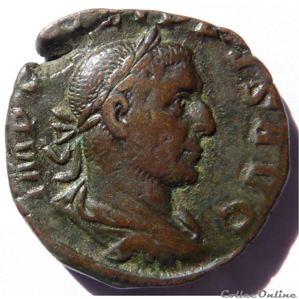 monnaie antique av jc ap romaine philippe arabe 244 rome ric iv 150c