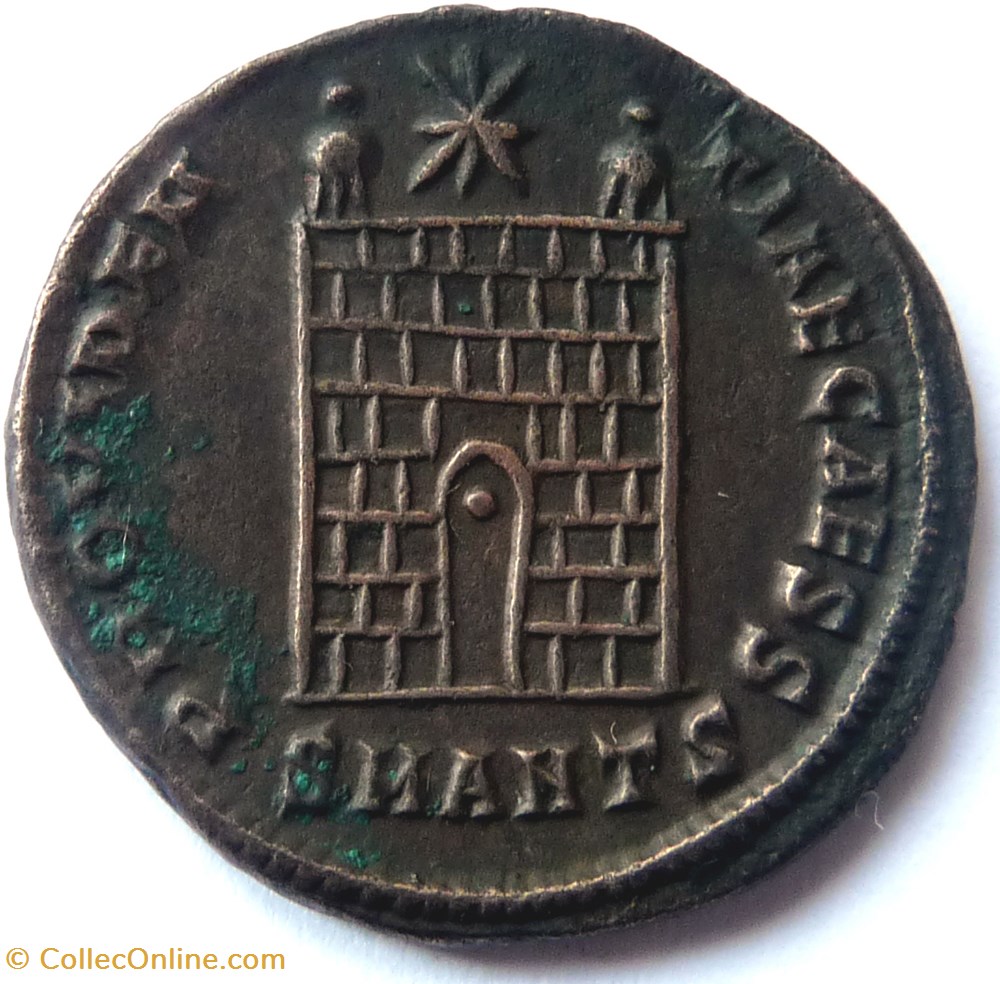 Constantin II 326-327/Antioche/PROVIDENTIAE CAESS monnaies antiquite av jc ap romaines republicaines imperiales constantin ii 326 327 antioche providentiae caess