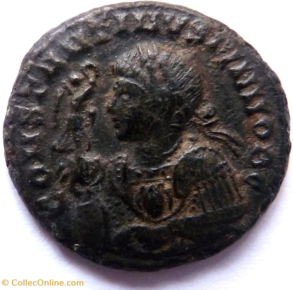 monnaies antiques romaines republicaines imperiales constantin ii 323 treves beata tranqvillitas
