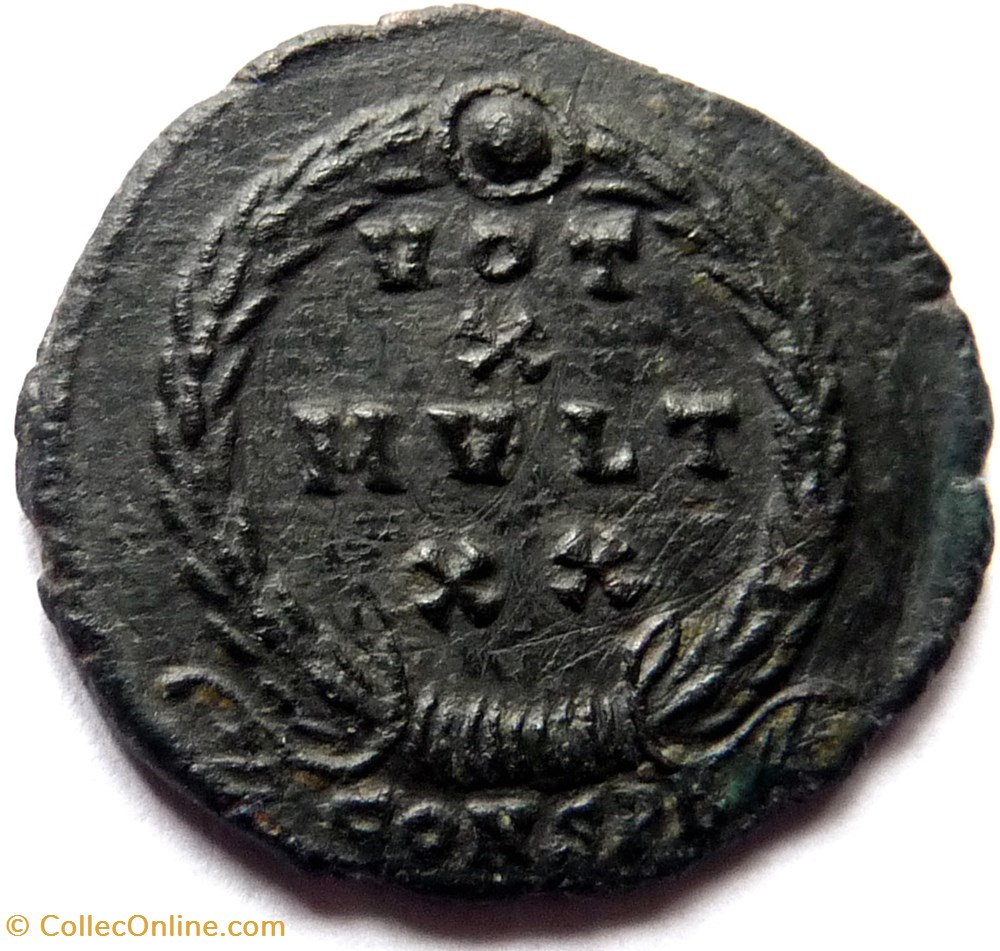 Julien II 361-363/Constantinople/VOT X MVLT XX monnaies antiques romaines imperiales et republicaines julien ii 361 363 constantinople vot x mvlt xx