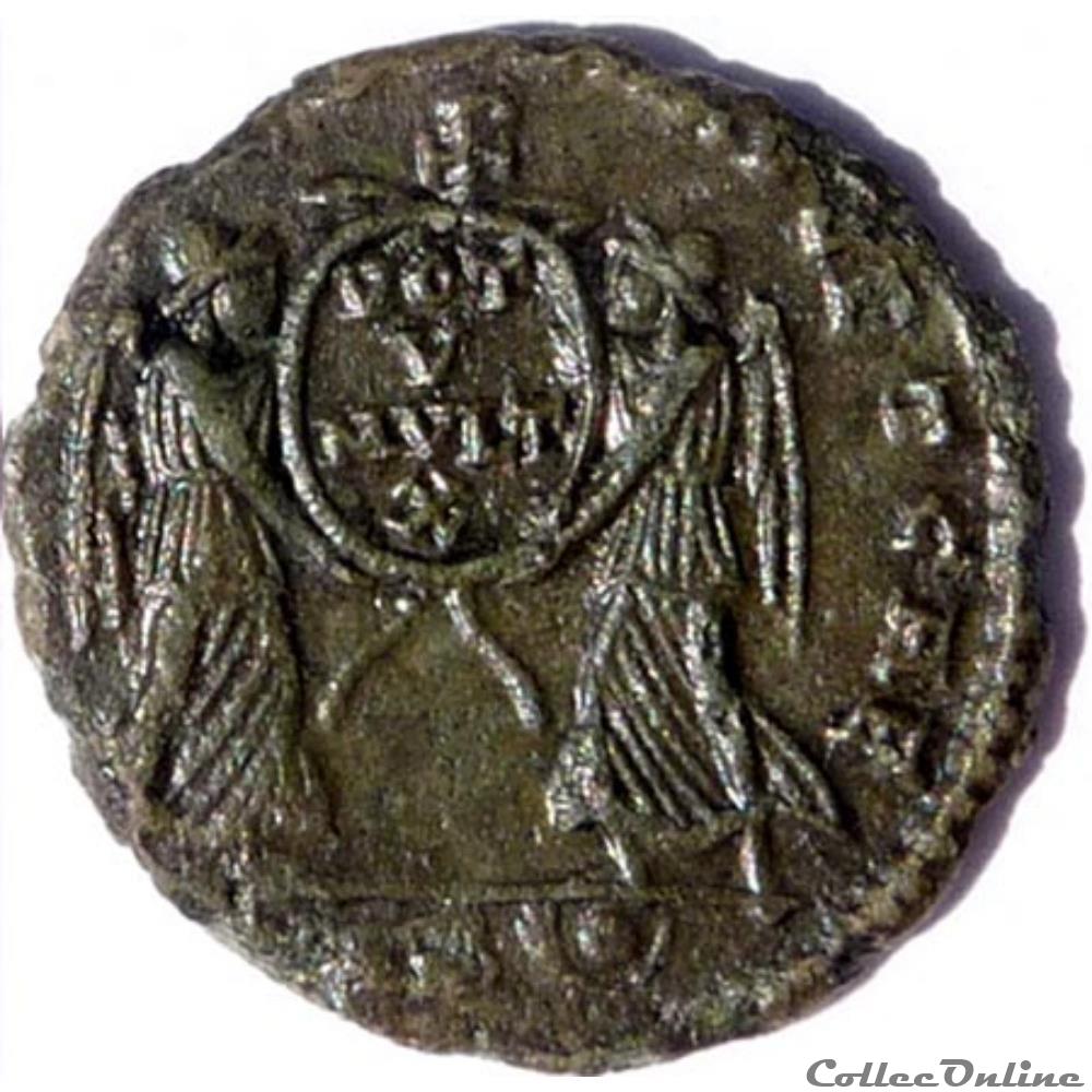 Décence 352/Amiens/VICT DD NN AVG ET CAE monnaies antiques romaines republicaines imperiales decence 352 amiens vict dd nn avg et cae