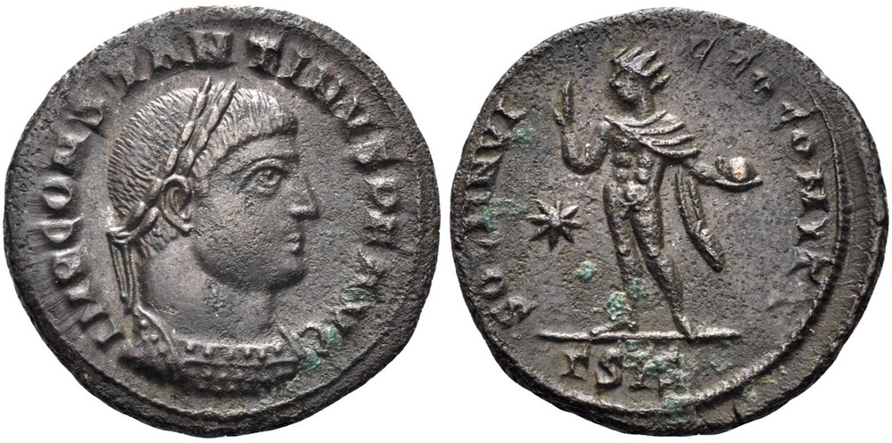 monnaies antiques romaines imperiales et republicaines ric 32 var constantin 1er 317 siscia soli invicto comiti