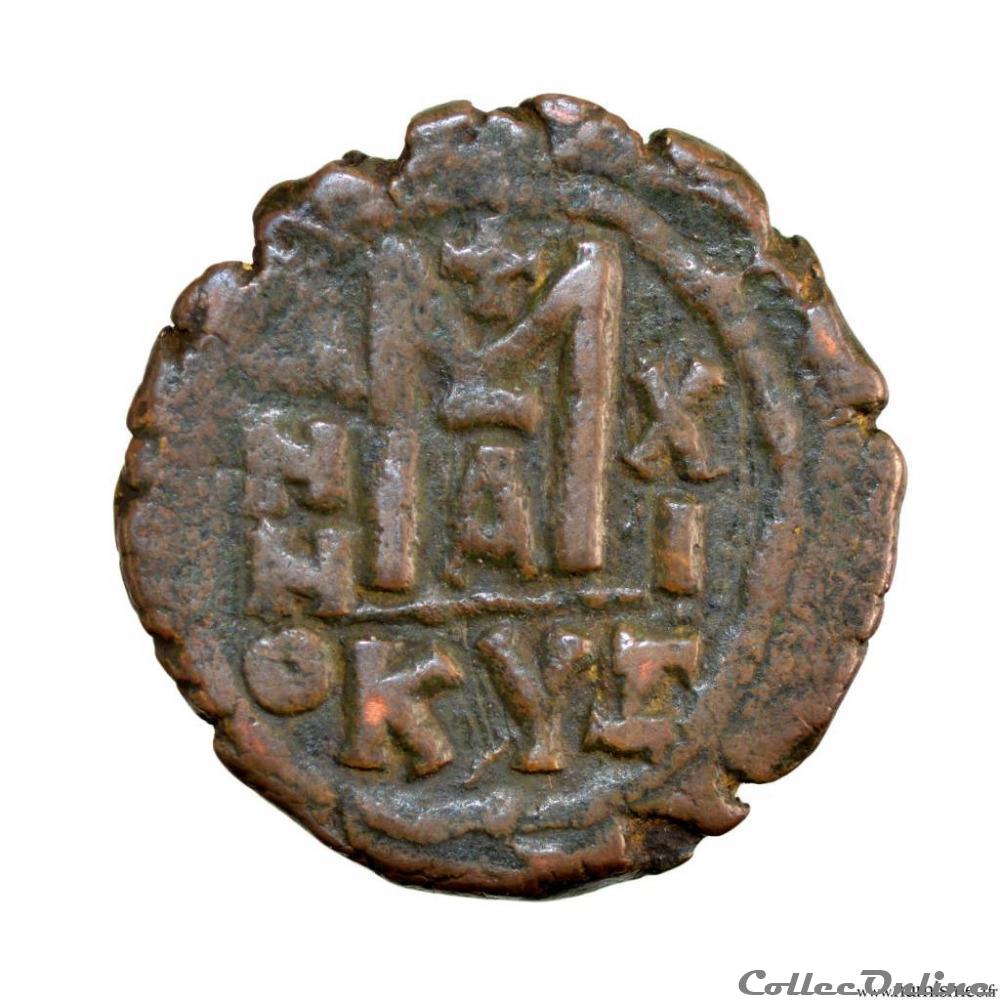 Maurice Tibère 593/Cyzique 4 monnaie antique byzantine maurice tibere 593 cyzique