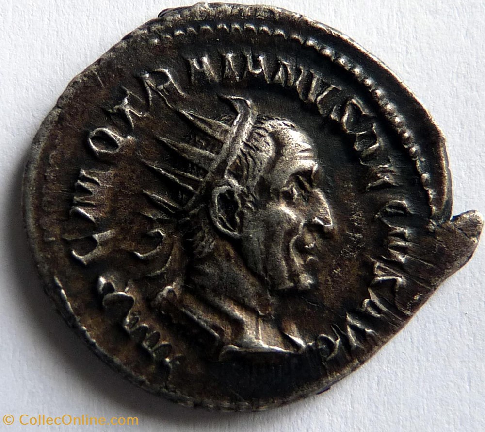 monnaies antiquite av jc ap romaines republicaines imperiales trajan dece 250 rome ric ivc 16c
