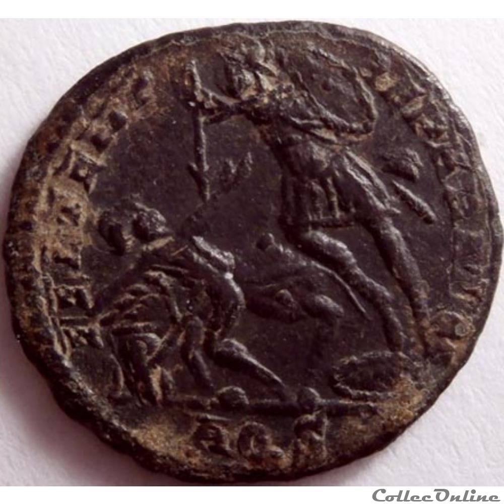 Constance II 353-355/Aquilée/FEL TEMP REPARATIO monnaies antiquite av jc ap romaines republicaines imperiales constance ii 353 355 aquilee fel temp reparatio