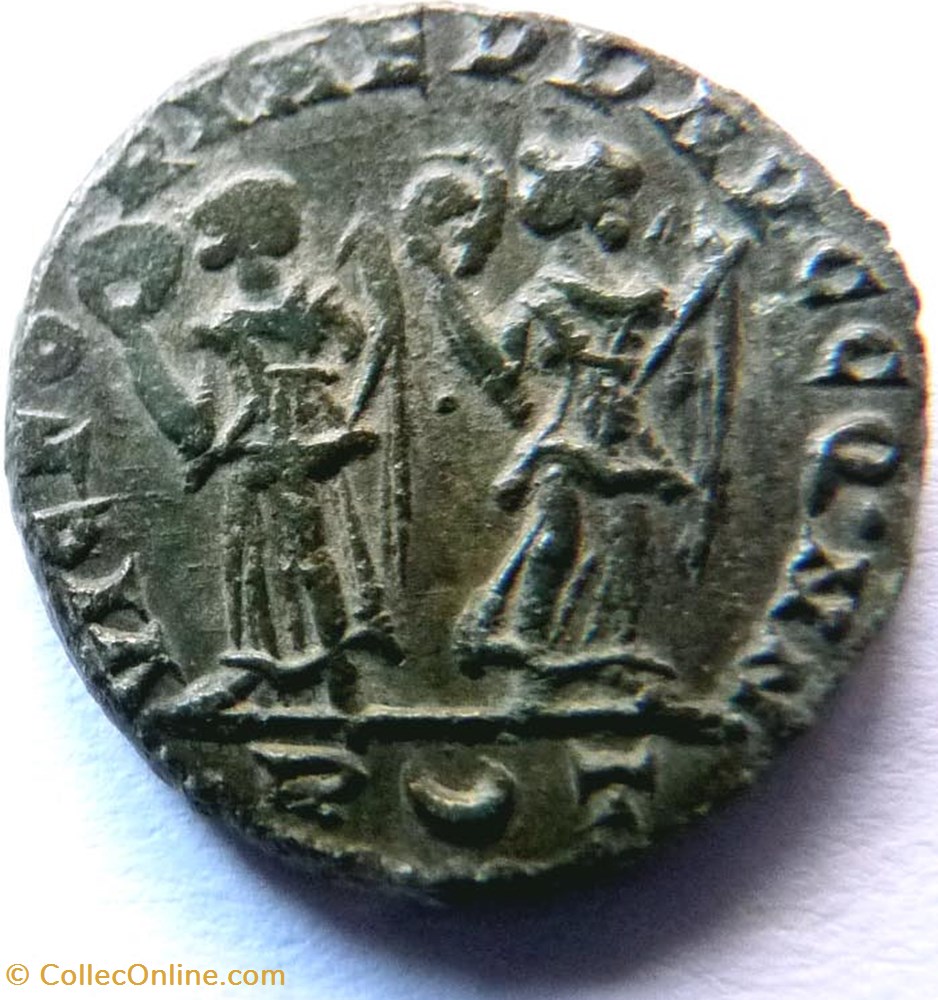 monnaies antiquite jc ap romaines republicaines imperiales constans 341 348 rome victoriae dd avgg q nn