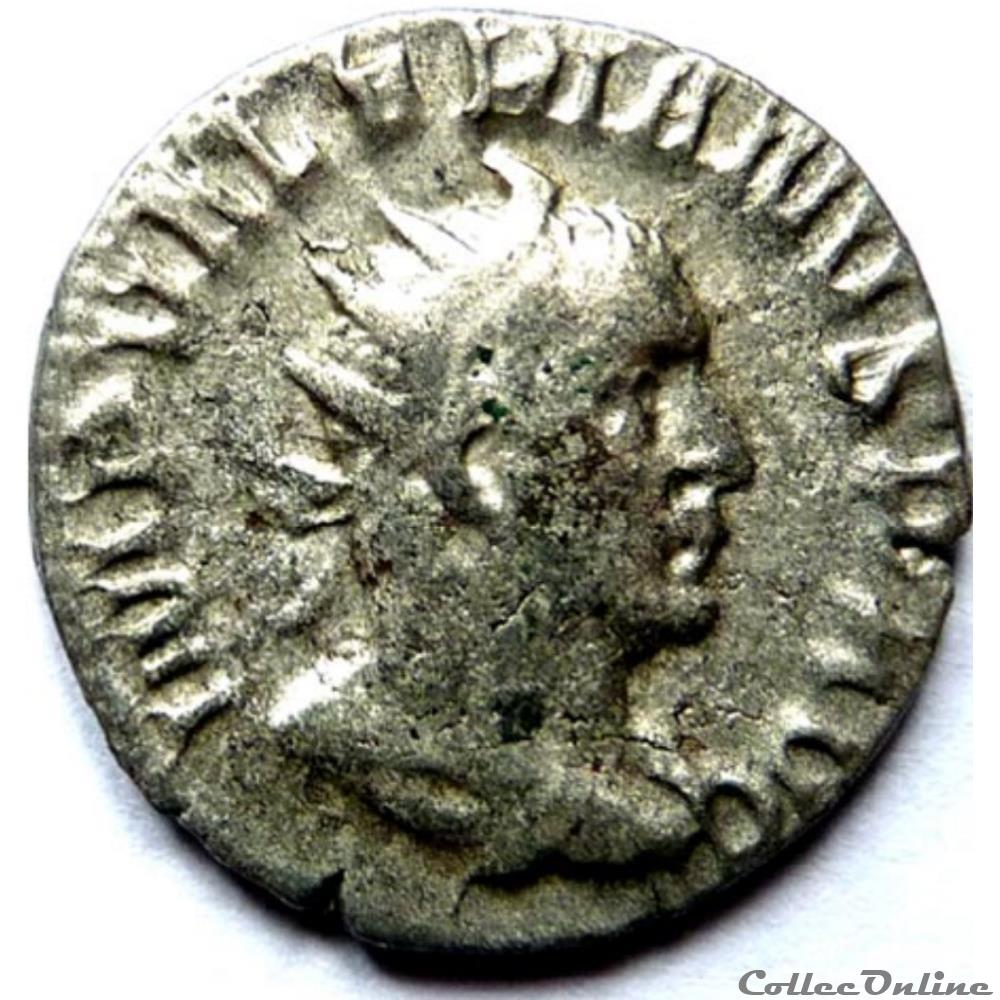 Valérien 257/Milan/TEMPORVM FELICITAS monnaies antiques romaines republicaines imperiales valerien 257 milan temporvm felicitas