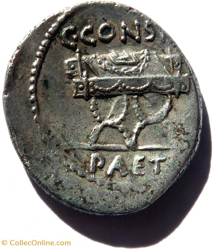 monnaie antique av jc romaine republicaine imperiale gens considia 46 denier apollon