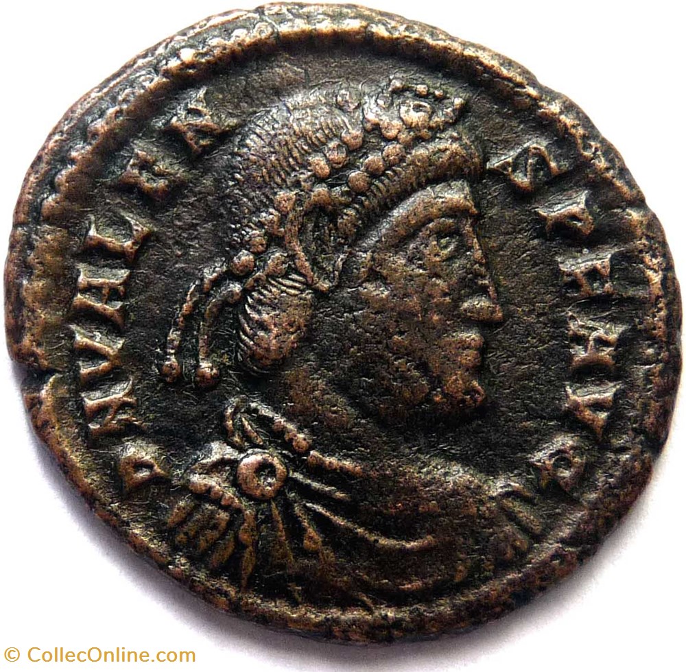 monnaies antiques romaines republicaines imperiales valens 364 367 siscia gloria romanorvm