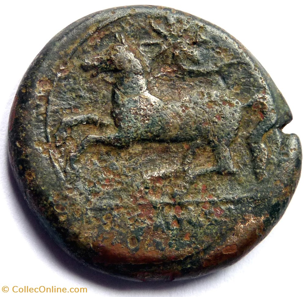 Monnaie de Sicile - Dionisios II (Denys le Jeune 397-342) monnaies antiques grecques monnaie de sicile dionisios ii denys le jeune 397 342
