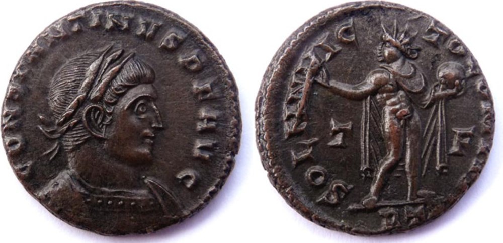 RIC 135/Constantin 1er 317/Trèves/SOLI INVICTO COMITI monnaies antiques romaines imperiales et republicaines ric 135 constantin 1er 317 treves soli invicto comiti