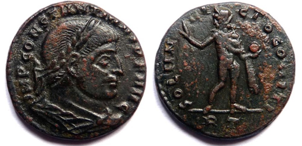 RIC 335a/Constantin 1er 312-313/Rome/SOLI INVICTO COMITI monnaies antiques romaines imperiales et republicaines ric 335a constantin 1er 312 313 rome soli invicto comiti
