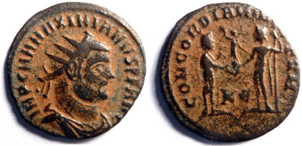 monnaies antiques romaines imperiales et republicaines maximien hercule 295 299 cyzique concordia militvm