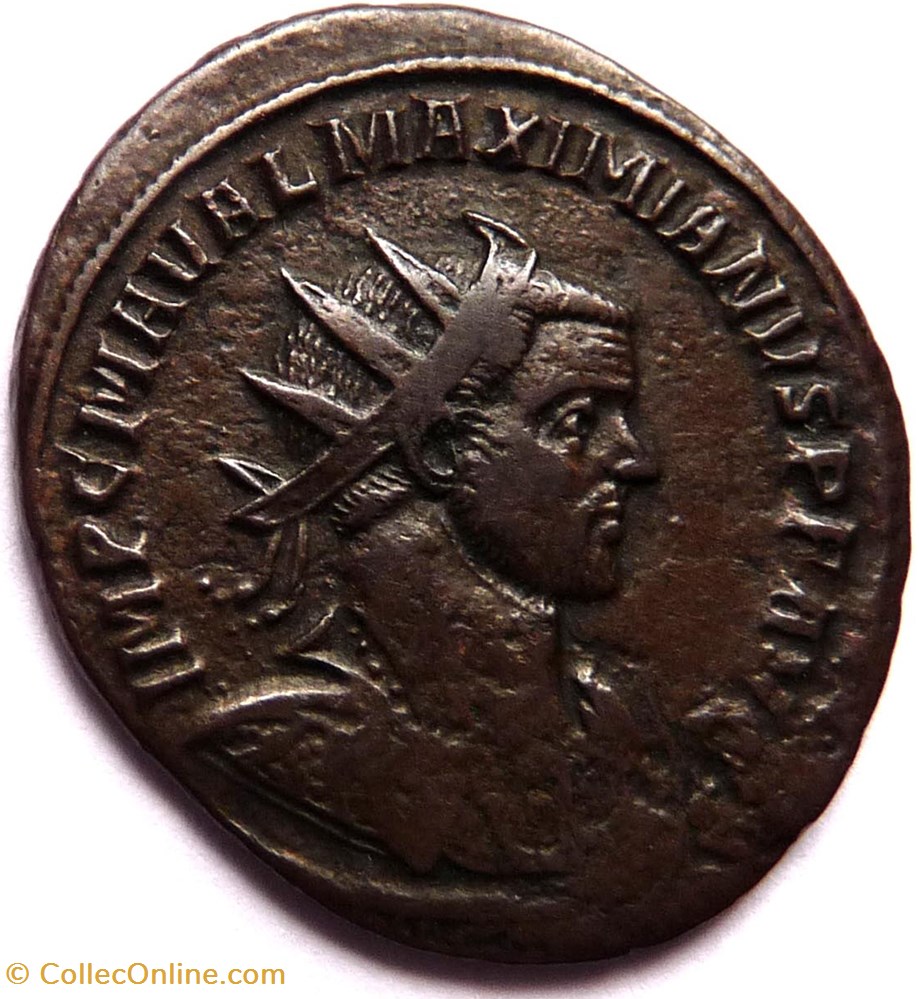 monnaie antique av jc ap romaine republicaine imperiale maximien hercule 285 288 ticinum hercvli conservat