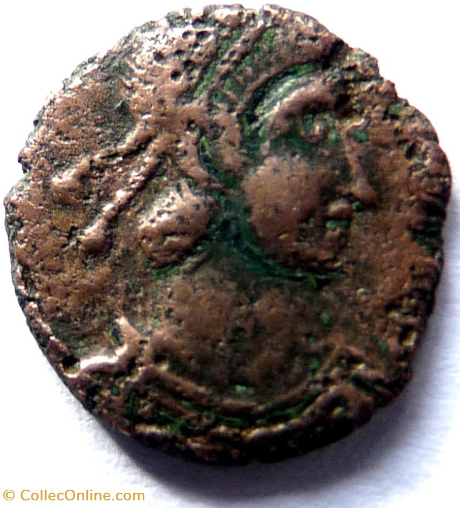 monnaie antique av jc ap romaine republicaine imperiale imitation pour constance ii ou constans