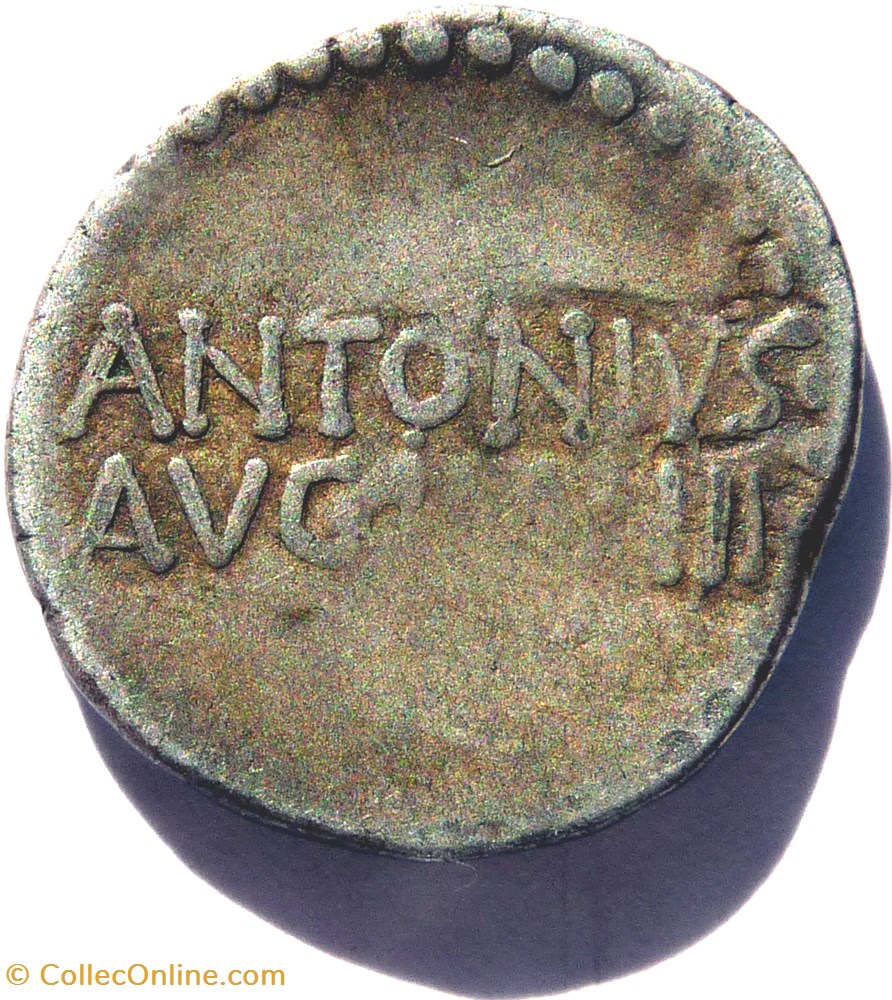 monnaies antiques av jc ap romaines republicaines imperiales gens antonia 33 denier marc antoine