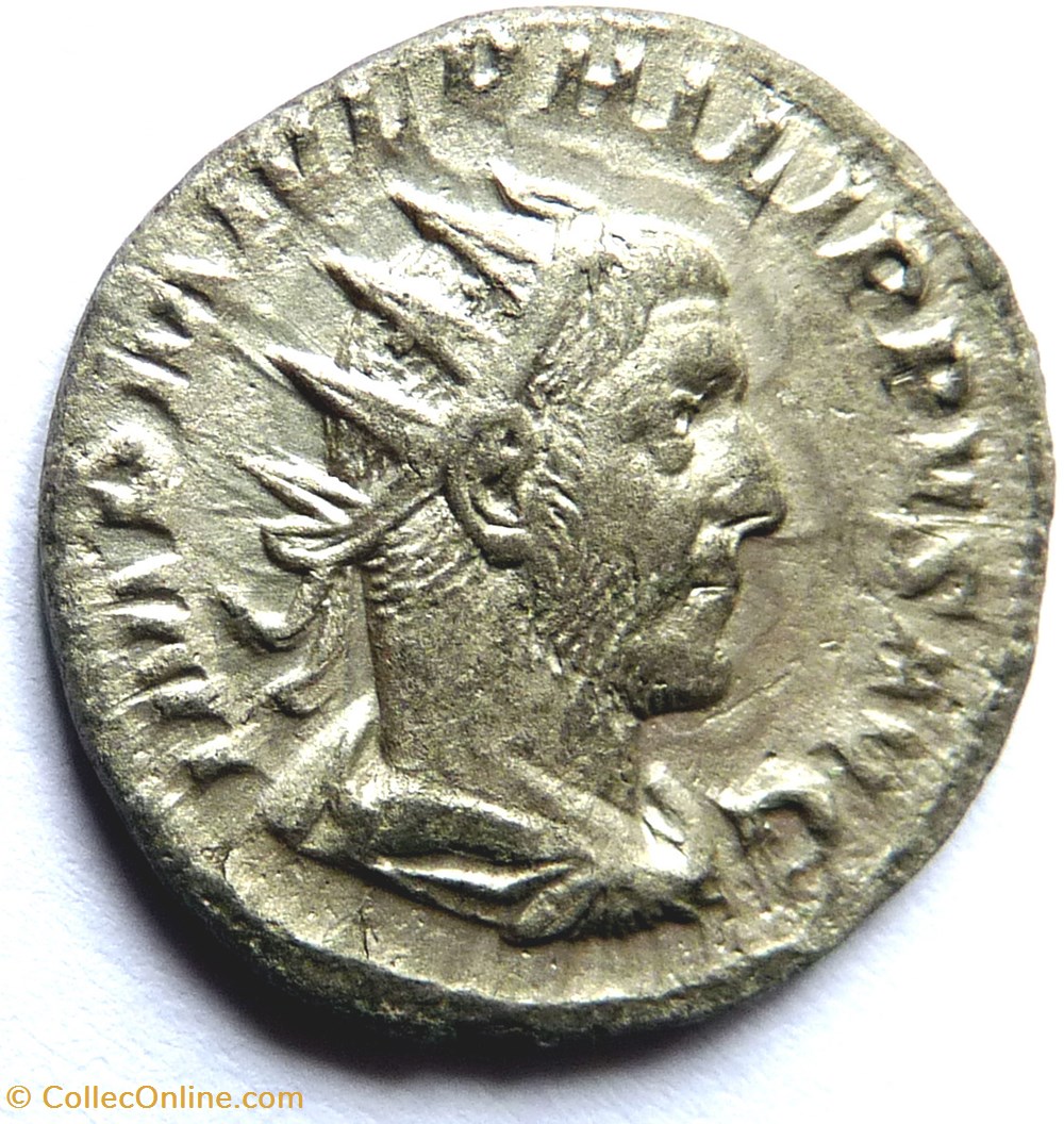 Philippe l'Arabe 246/Rome/PM TRP III COS PP monnaies antiques romaines imperiales et republicaines philippe arabe 246 rome pm trp iii cos pp