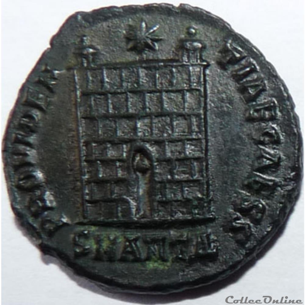Constantin II 326-327/Antioche/PROVIDENTIAE CAESS monnaie antique av jc ap romaine constantin ii 326 327 antioche providentiae caess