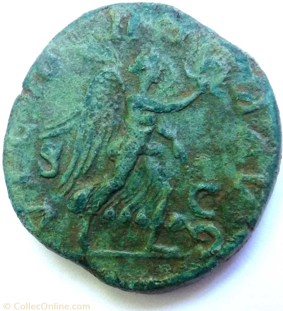 monnaie antique jc ap romaine maximin le thrace 235 238 sesterce rome victoria avg