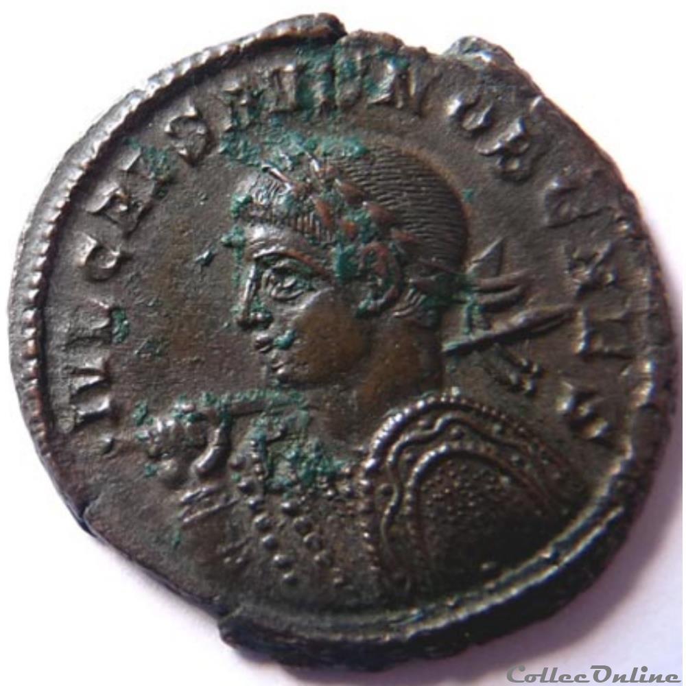 Crispus 322/Trèves/BEATA TRANQVILLITAS monnaie antique av jc ap romaine crispus 322 treves beata tranqvillitas
