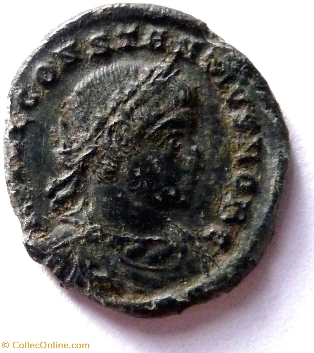 Constance II 331-332/Arles/GLORIA EXERCITVS monnaies antiques romaines imperiales et republicaines constance ii 331 332 arles gloria exercitvs
