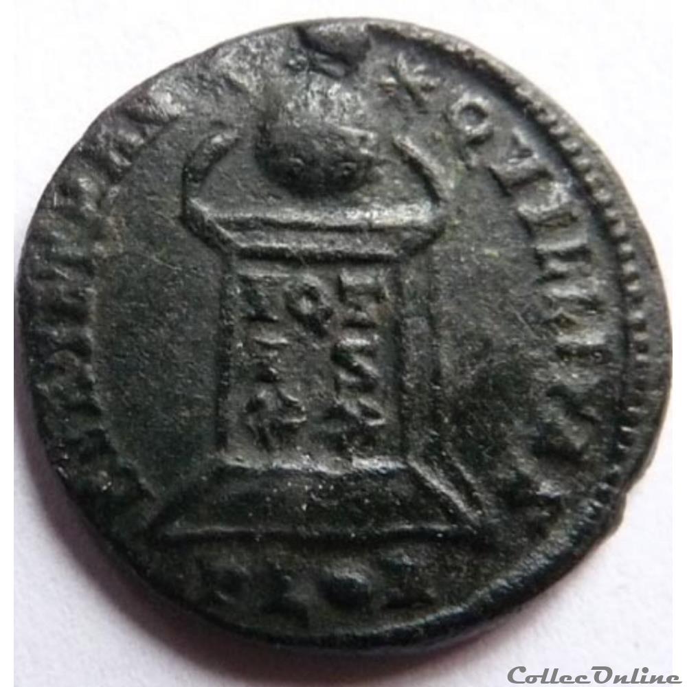 Constantin II 321/Londres/BEATA TRANQVILLITAS monnaie antique av jc ap romaine constantin ii 321 londres beata tranqvillitas