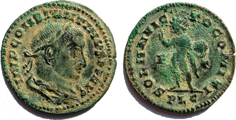 RIC 307/Constantin 1er 309-310/Lyon/SOLI INVICTO COMITI monnaies antiques romaines imperiales et republicaines ric 307 constantin 1er 309 310 lyon soli invicto comiti