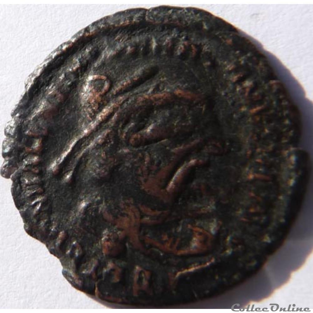 Surfrappe officielle Valentinien 1er sur Constance II monnaie antique av jc romaine surfrappe officielle valentinien 1er sur constance ii