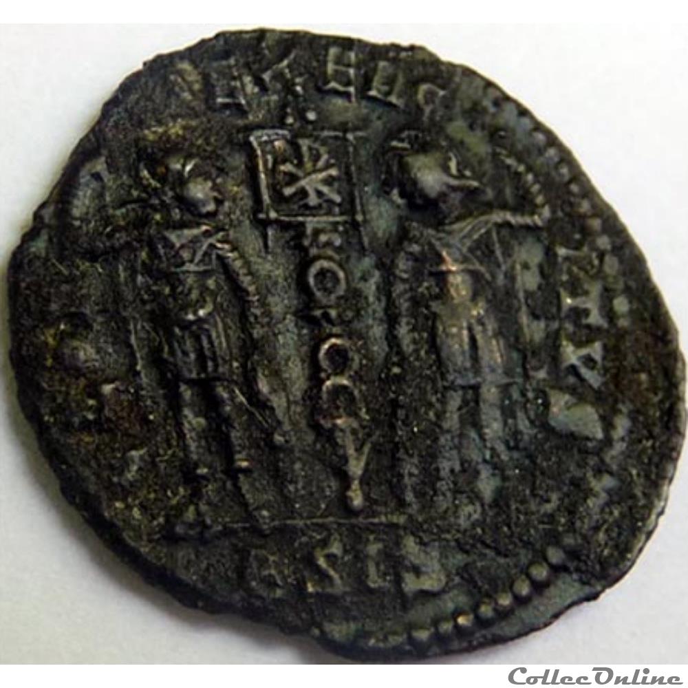 Constans 337-340/Siscia/GLORIA EXERCITVS monnaies antiques romaines republicaines imperiales constans 337 340 siscia gloria exercitvs