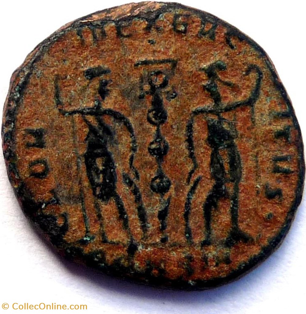 Constans 336-337/Constantinople/GLORIA EXERCITVS monnaies antiques romaines imperiales et republicaines constans 336 337 constantinople gloria exercitvs