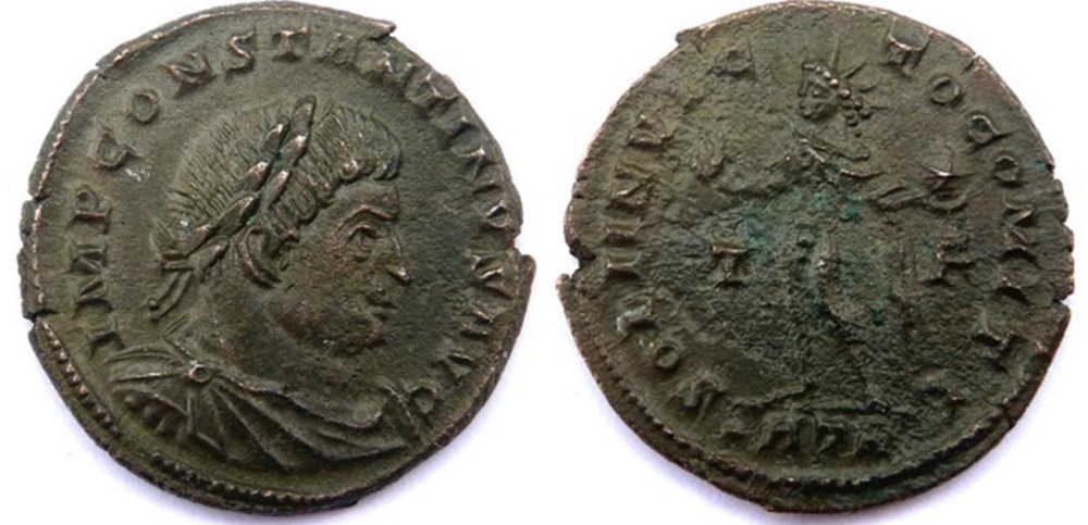 RIC 131/Constantin 1er 317/Trèves/SOLI INVICTO COMITI monnaies antiques romaines imperiales et republicaines ric 131 constantin 1er 317 treves soli invicto comiti