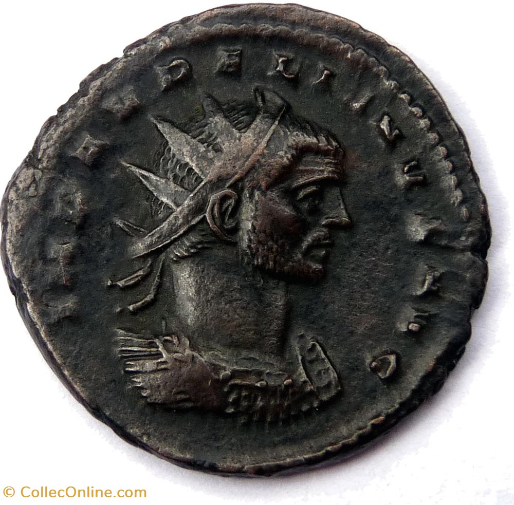Aurélien 271-272/Milan/PIETAS AVG monnaies antiques romaines republicaines imperiales aurelien 271 272 milan pietas avg